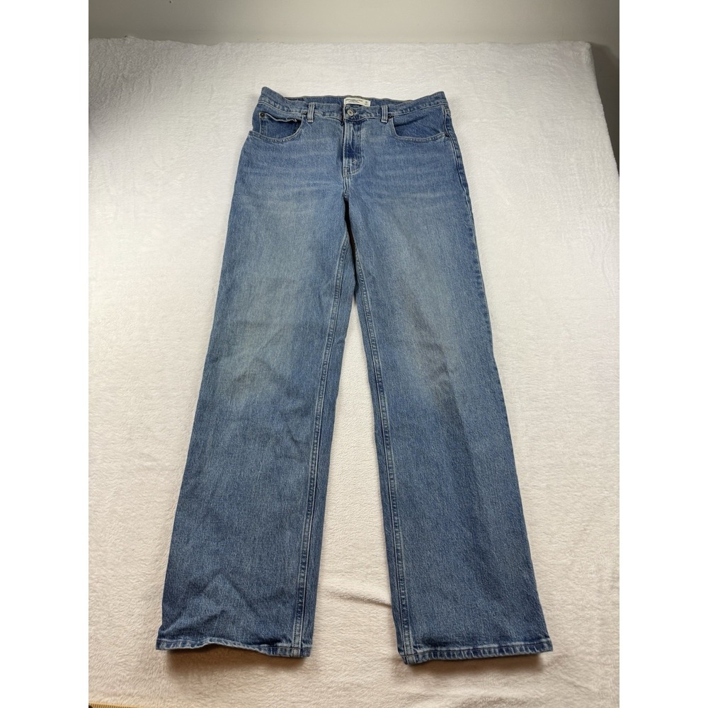 Abercrombie Fitch Jeans Men's 31 Tall Relaxed Jeans High Rise AE Blue Denim 90's